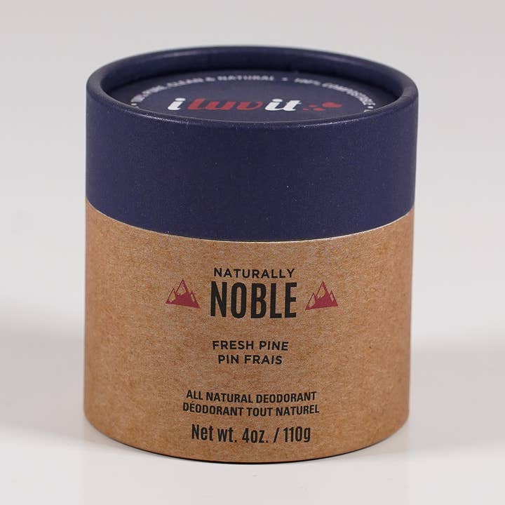 Naturally Noble * NEW PAPER PACKAGING * for wholesale by I luv It Natural Deodorant