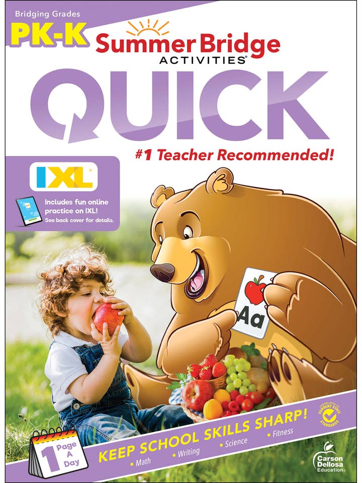 Summer Bridge Activities Quick, PK-K for wholesale by Carson Dellosa Education