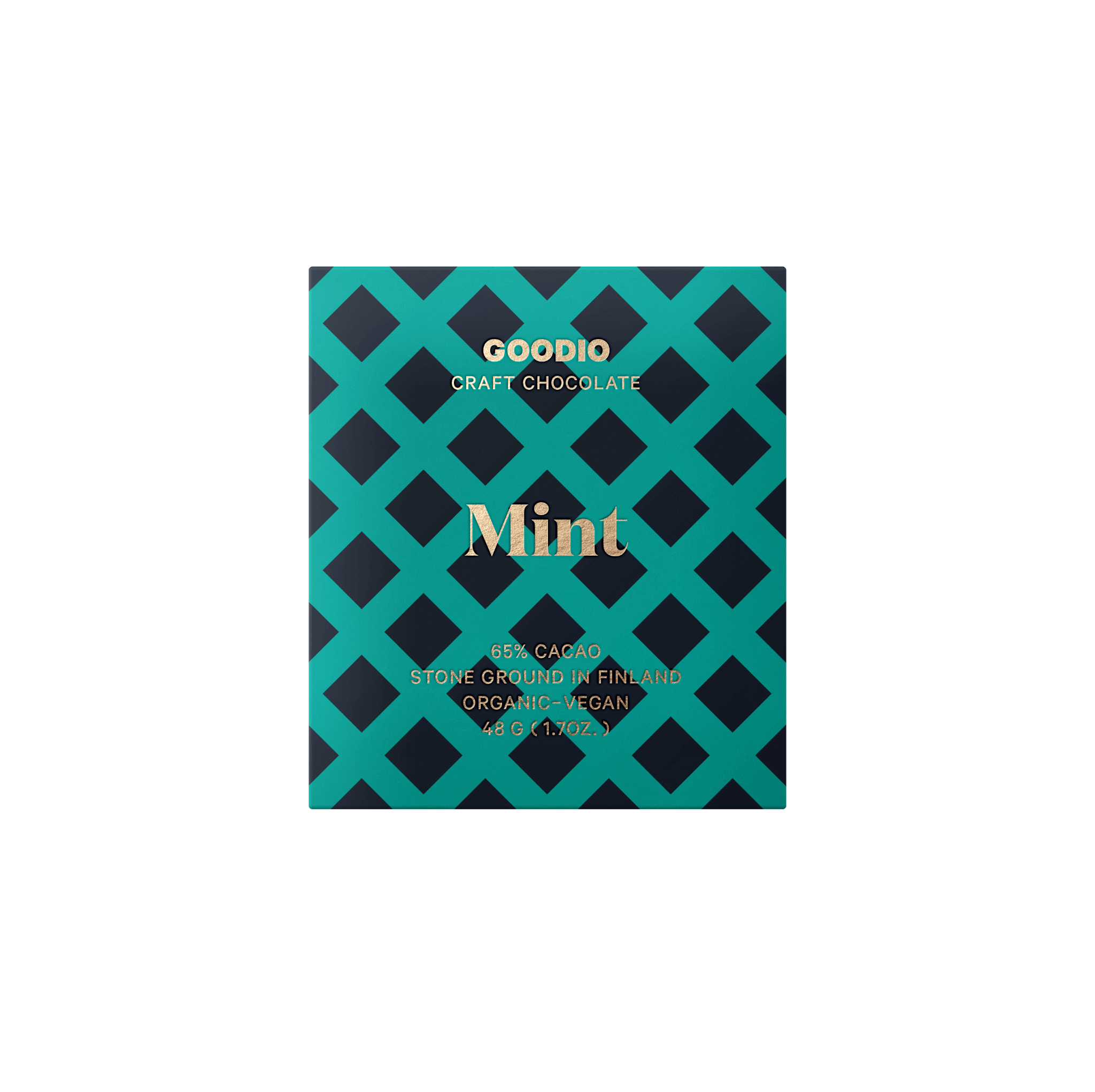 Goodio Chocolate - Vente Barre chocolatée - Chocolat à la menthe 65 %1