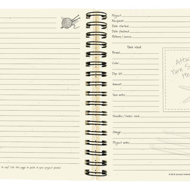 Journals Unlimited - Wholesale Journal/Diary - Yarn It! Knitting & Crochet Journal (Kraft)5