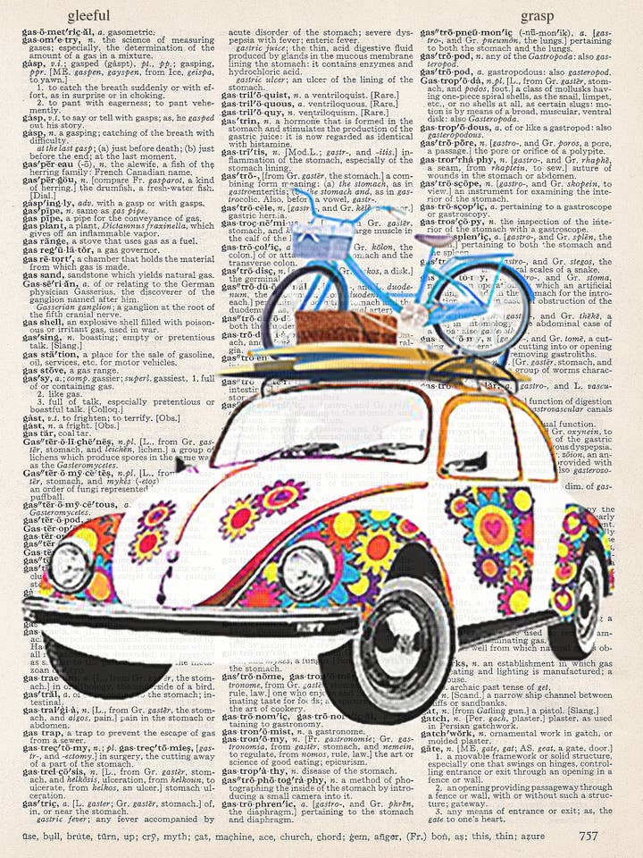 VW BUG PRINT pour la vente par ARTNWORDZ LLC
