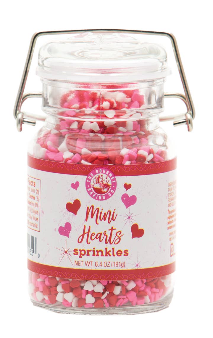Mini Hearts Sprinkles 6.4 Oz. for wholesale by Pepper Creek Farms