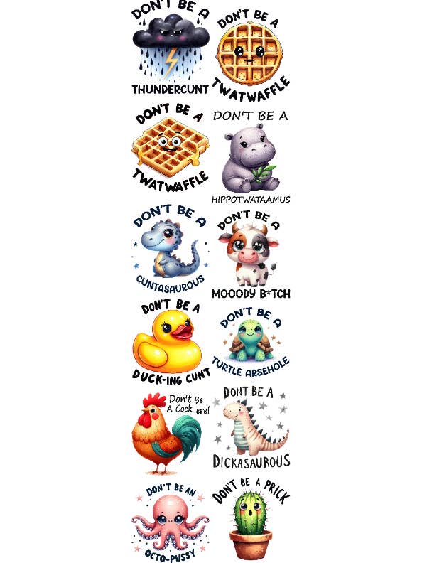 Arsehole Animals for wholesale by Inkie