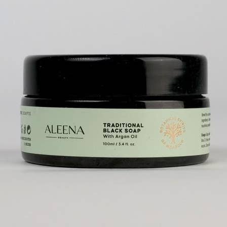 Sabonete preto tradicional com óleo de argão por atacado de Nordic Breeze Beauty