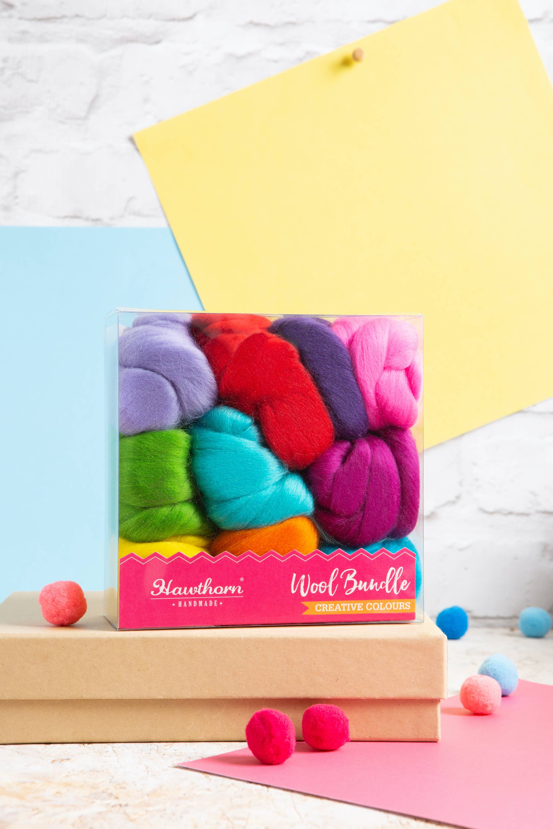 Hawthorn Handmade (US Duties Paid) - Wholesale Craft Supplies - Brights Wool Bundle | Felting and Fibre Crafts3