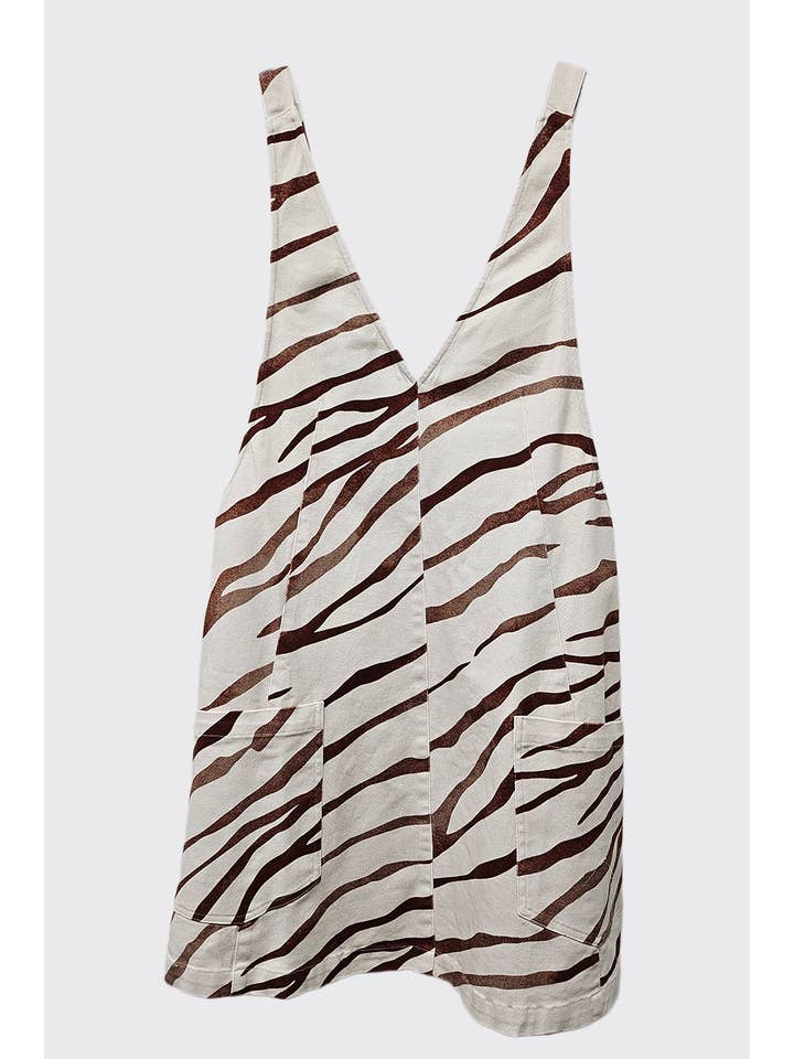 taupe Printed Mini Dress for wholesale on Faire8