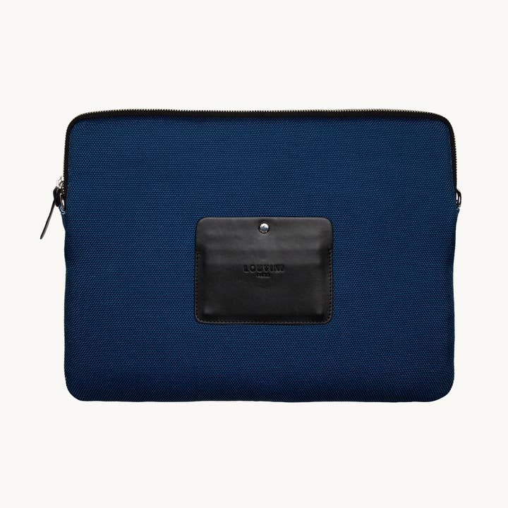 Pochette para computador STELLA - Azul-marinho por atacado de Louvini Paris