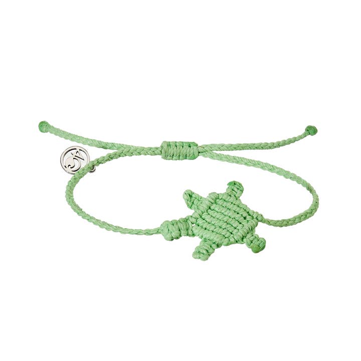 4ocean – Großhandel Gewebtes/geflochtenes Armband – 4ocean Sea Turtle Armband, Limettengrün, 6er-Pack