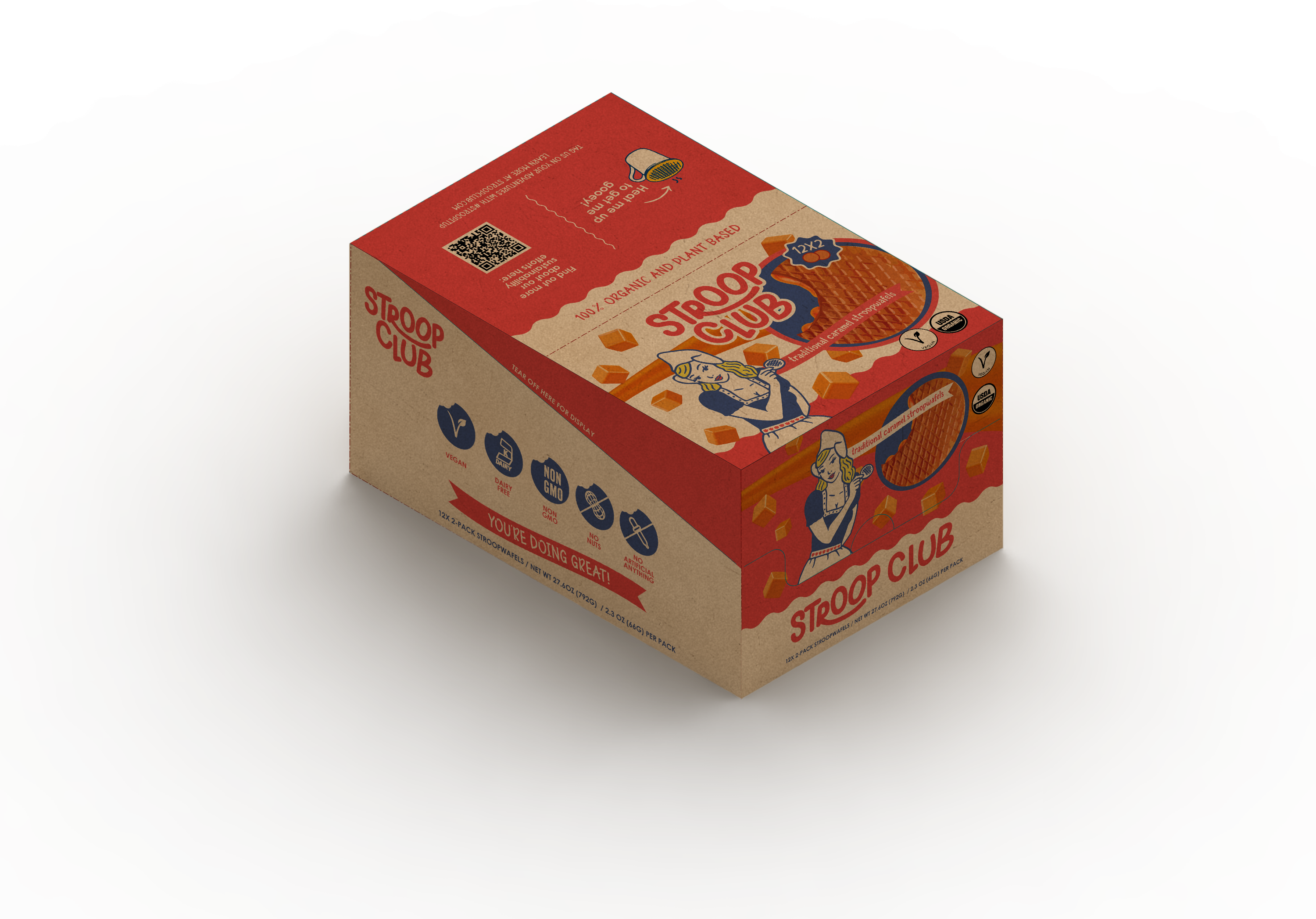 Stroop Club - Wholesale Cookie - Traditional Caramel Organic and Plant-Based Stroopwafel 2-pa3