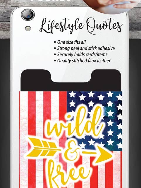 Wild & Free Phone Pocket for wholesale by Enjoy It LLC