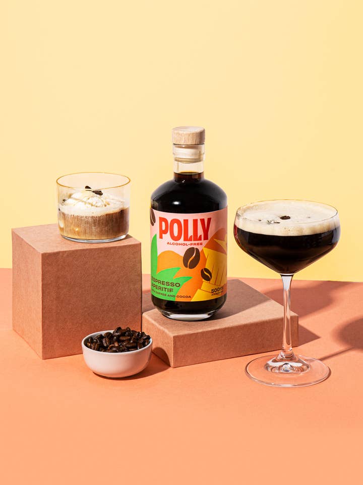 POLLY Espresso Aperitif 500 ml - Alkoholfreier Aperitif für den Großhandel von POLLY