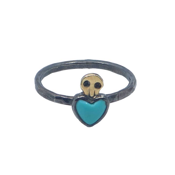 Hart en Schedel Ring voor wholesale door House Of Snakes