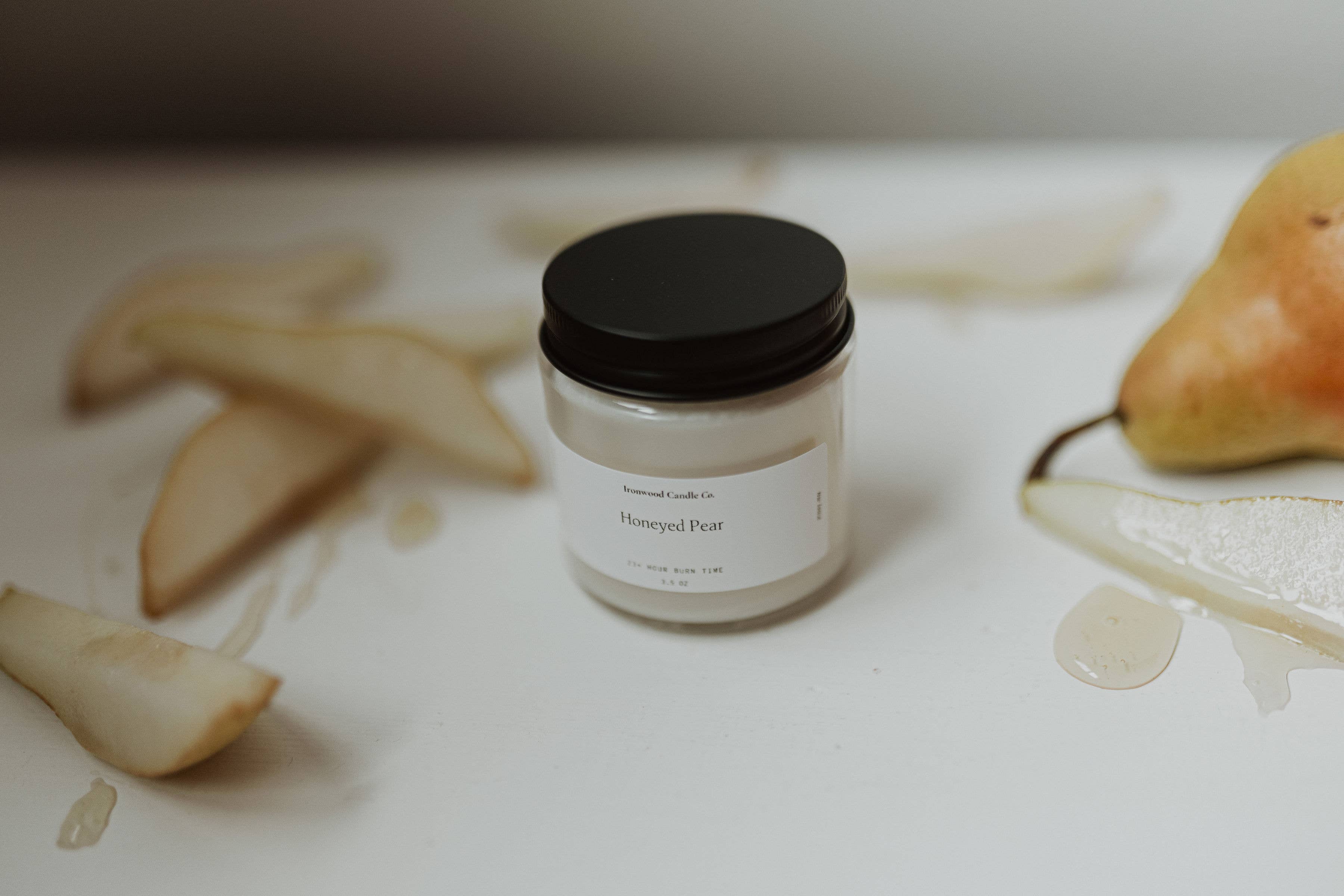 Ironwood Candle Co. - Wholesale Jar/Filled Candle - HONEYED PEAR SOY CANDLES0