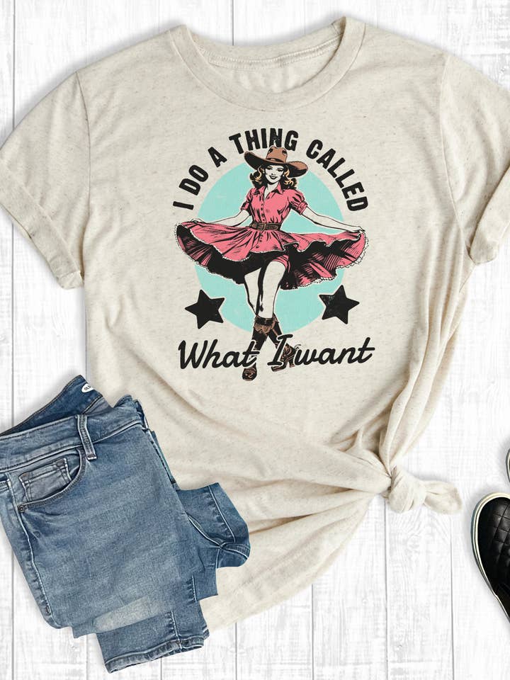 Western Cowgirl I Do What I Want Graphic Tee and other Purchase Wholesale i do. Free Returns & Net 60 Terms on Faire trending on Faire.