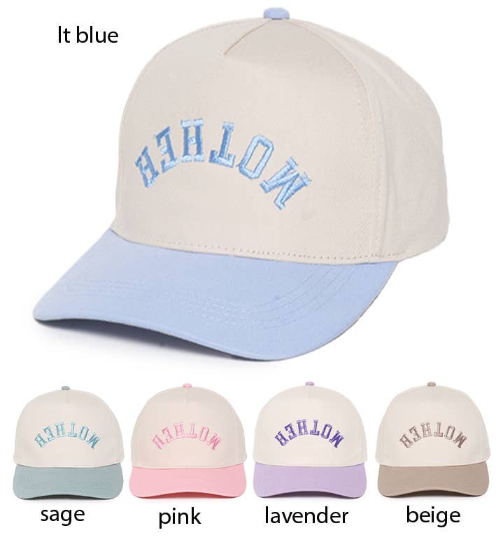 David And Young - Wholesale Baseball Cap - Unisex - MOTHER Upside Down embroidery in Two Tone Baseball Cap5