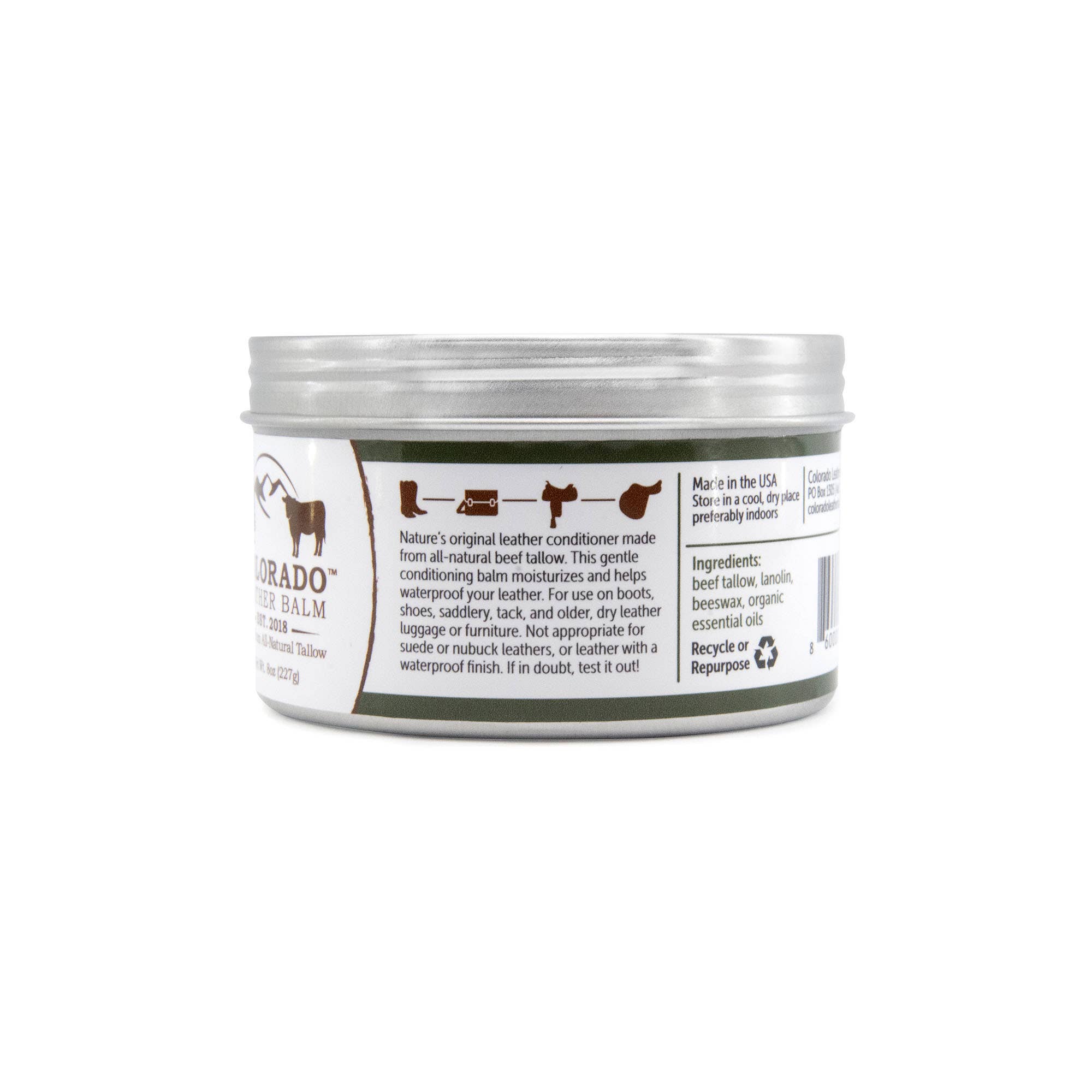 Colorado Natural Balms - Wholesale Leather Conditioner - Case 8oz- Colorado Leather Balm Orange Vanilla1