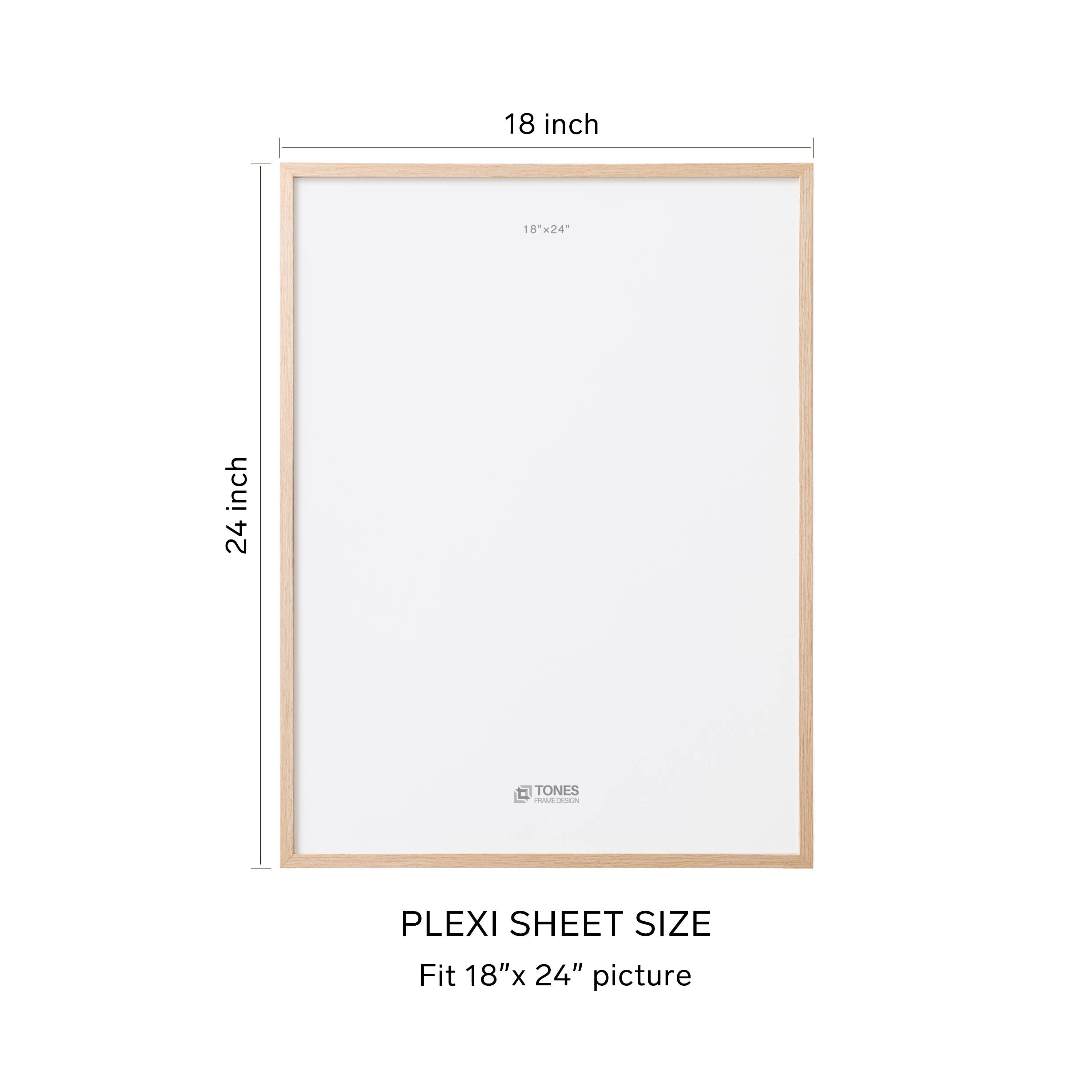 LivingTaste Home Inc - Venta al por mayor Marcos de fotos - Marco de madera Dryades 18x242