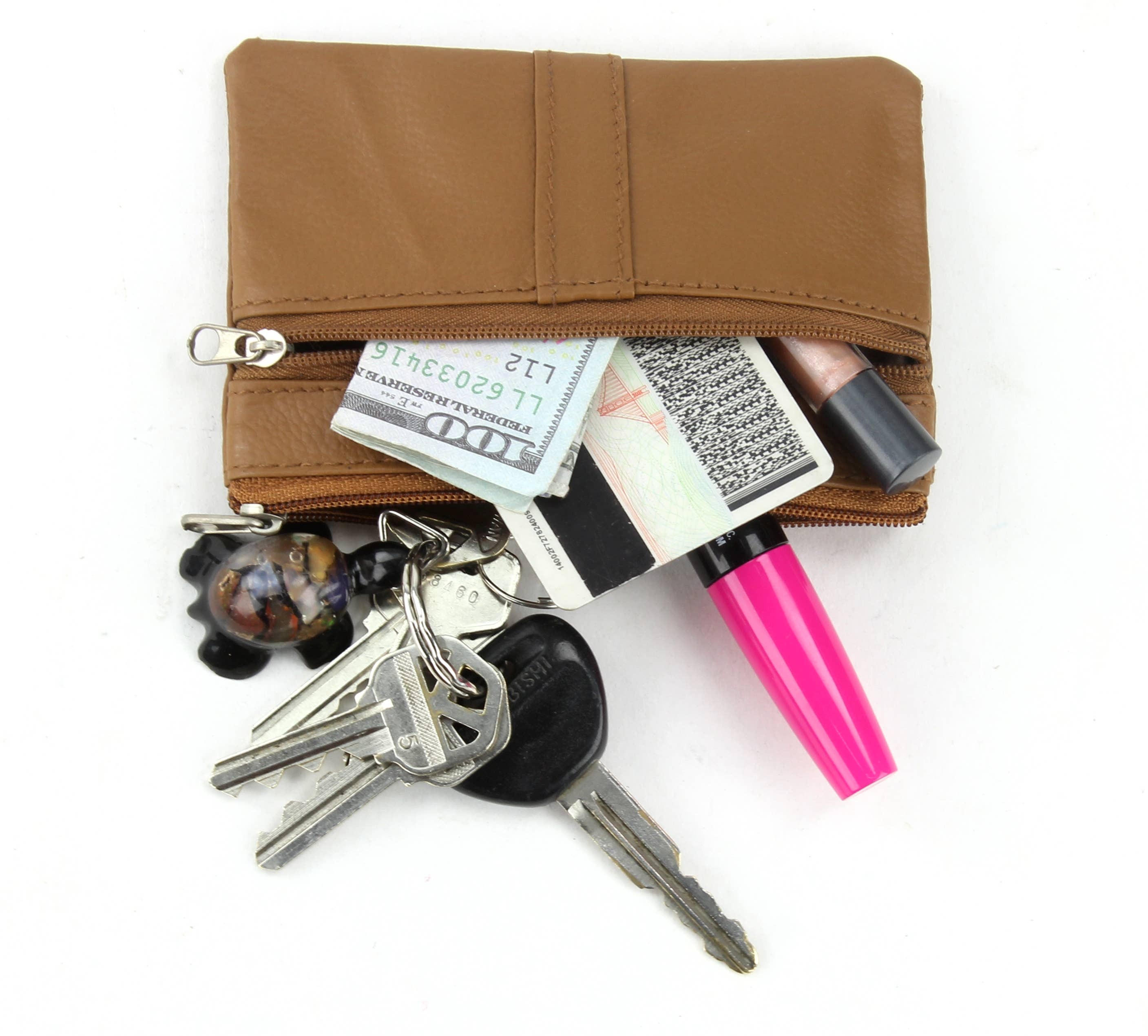 Leather Impressions Inc - Vente Porte-monnaie – femme - Porte-monnaie en cuir de vachette 30037