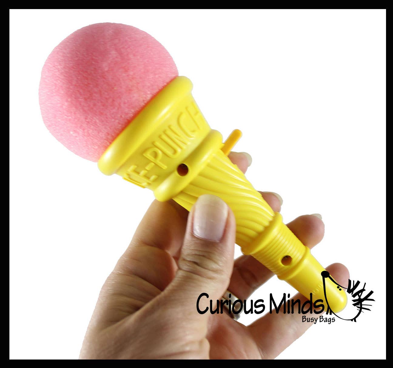 Curious Minds Toys - Wholesale Classic Toy - Kids - 1 Small Ice Cream Cone Shooter Popper Toy - Foam Ball Shoots4