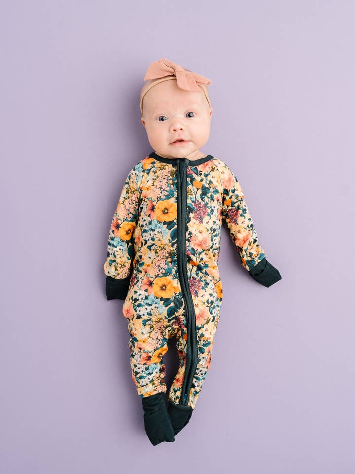 Little One Shop - Wholesale Clothing Set - Baby - Wildflower Bamboo Sleeper
