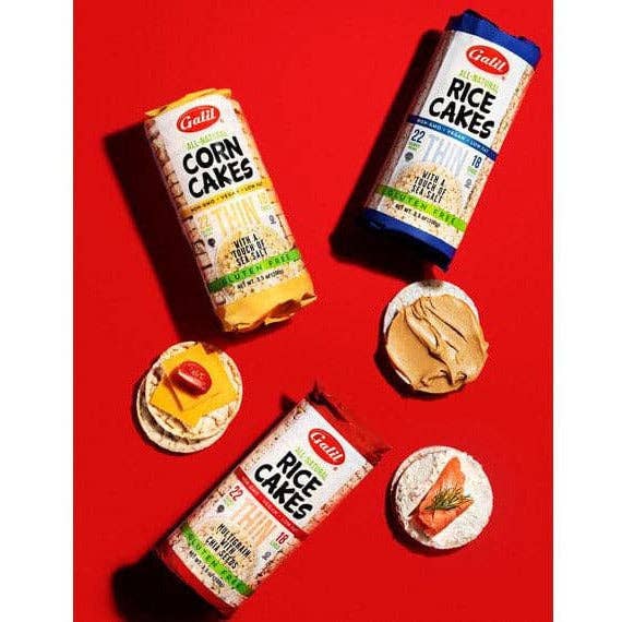 Galil Brands - Wholesale Crackers - Thin Corn Cakes | Round | Salt | 3.5 oz | Galil