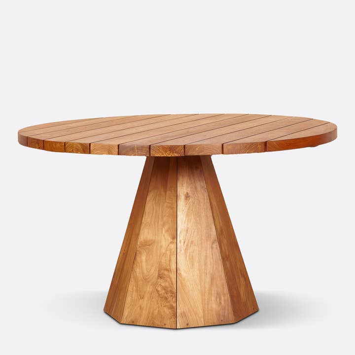 JATI Gartentisch aus Teakholz mit Origami-Design für den Großhandel von Dareels