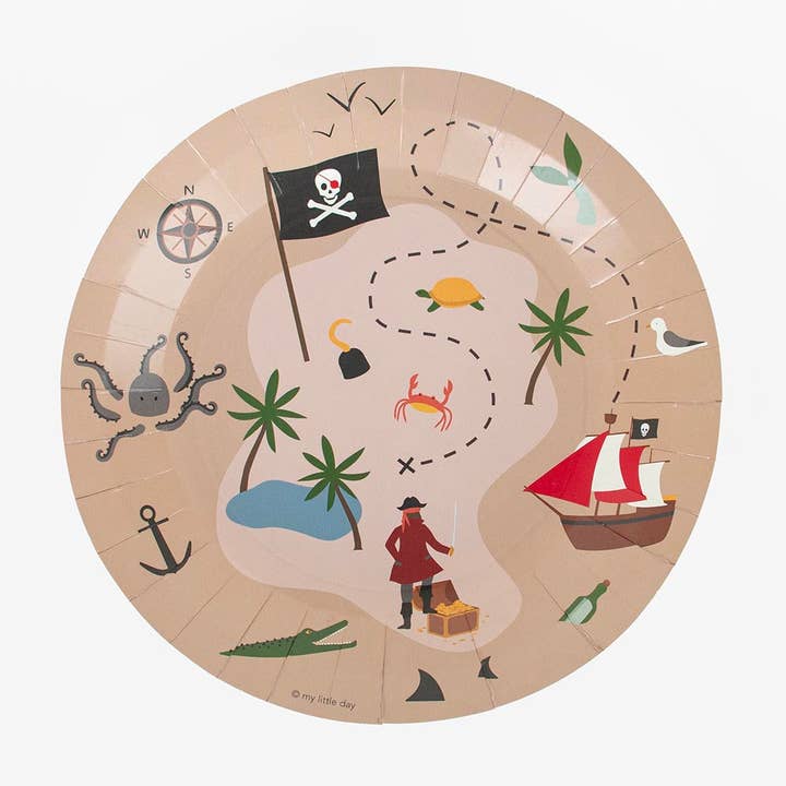 PLATES - PIRATES for wholesale by My Little Day
