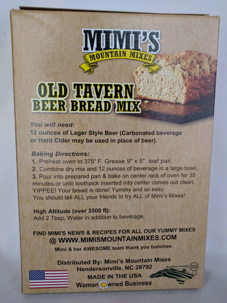 Mimi's Mountain Mixes – Preparado de pão por atacado – MISTURA DE PÃO DE CERVEJA DE TAVERNA VELHA4