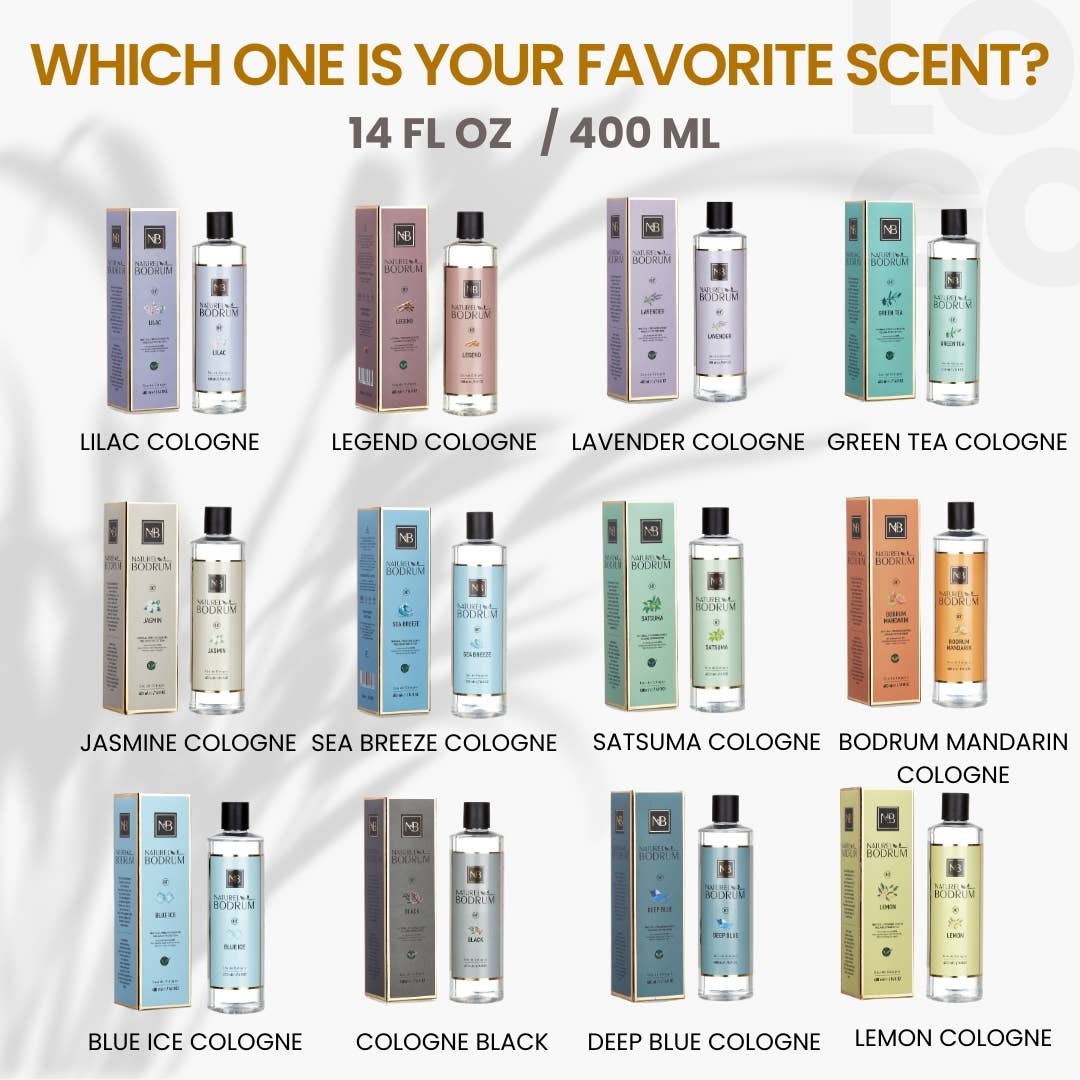 NB NATURAL BODRUM – wholesale Handdesinfektion – Sea Breeze Eau De Cologne Extra Stark 14Oz Turkisk Kölnvatten17