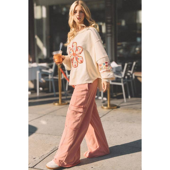 MINERAL WASHED UTILITY TROUSERS (SP7179) for wholesale by Sage + Fig