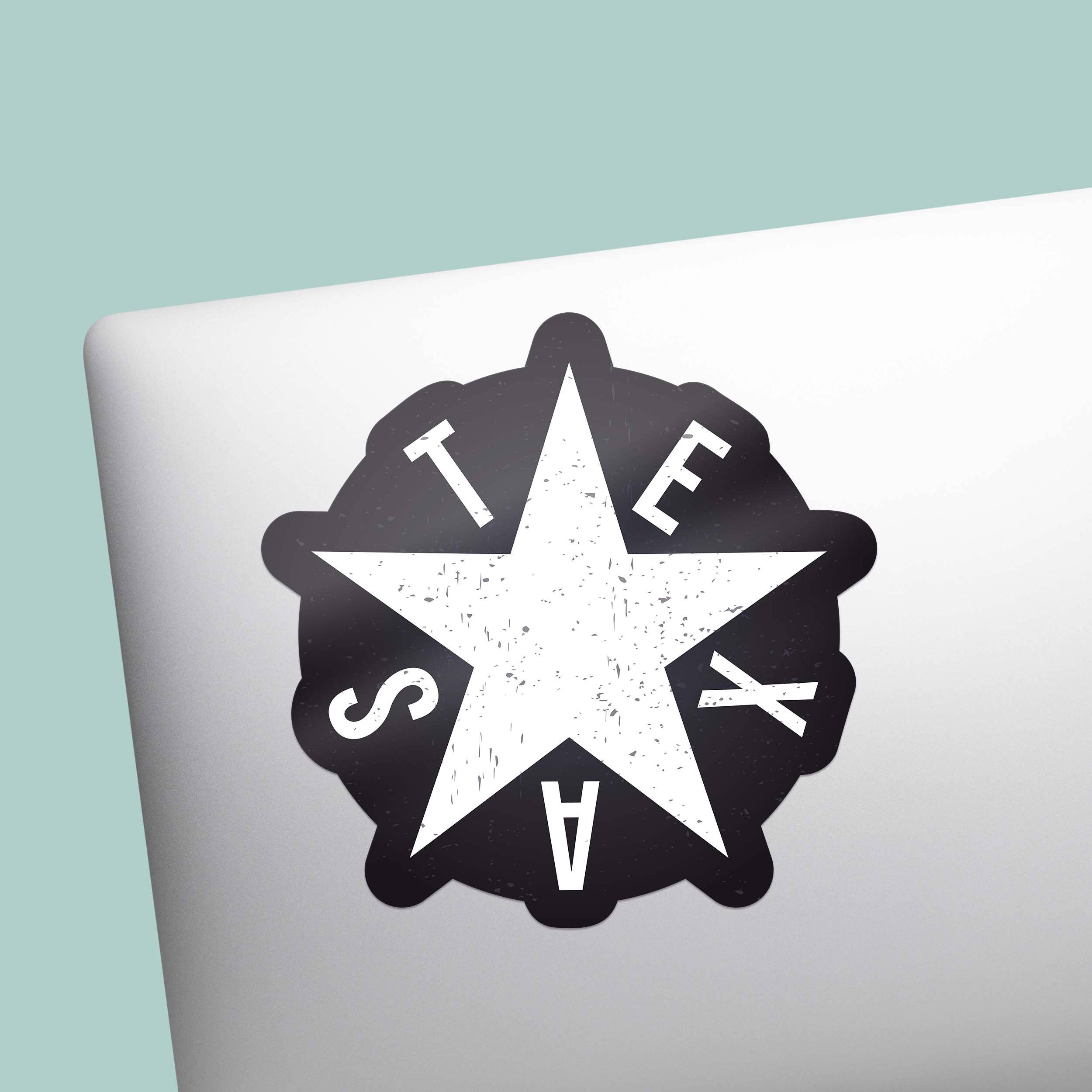 Sentinel Supply - Wholesale Sticker - Texas Lone Star Bumper Sticker in Black5