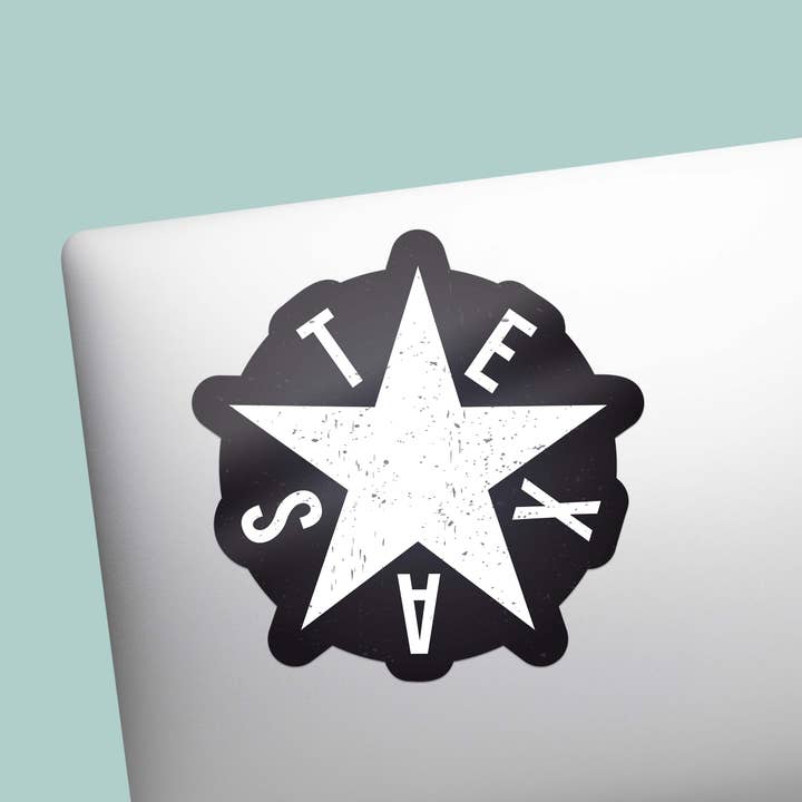 Sentinel Supply - Wholesale Sticker - Texas Lone Star Bumper Sticker in Black5
