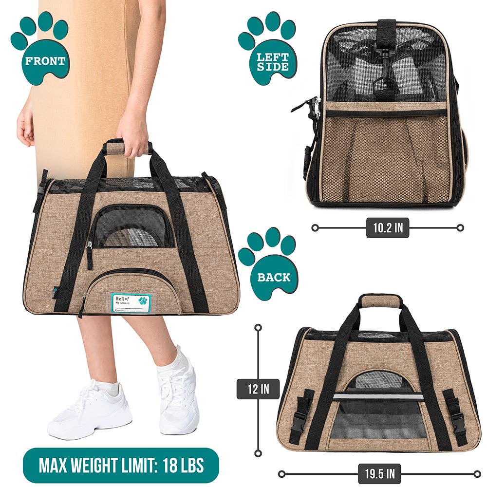 PetAmi - Wholesale Pet Carrier - Cat/Dog - Heather Tote Bag Pet Carrier39