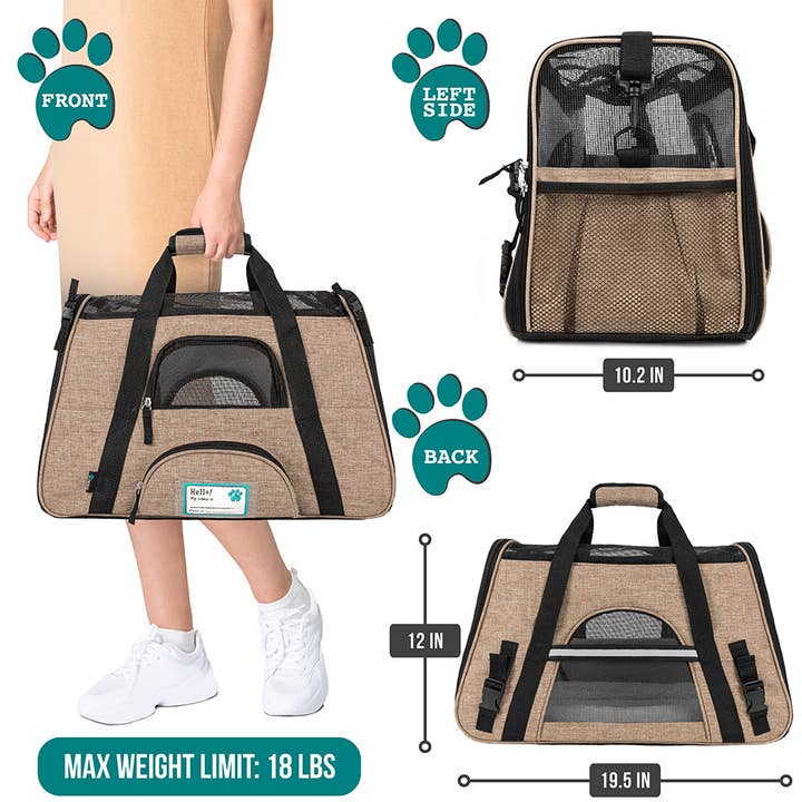 PetAmi - Wholesale Pet Carrier - Cat/Dog - Heather Tote Bag Pet Carrier39
