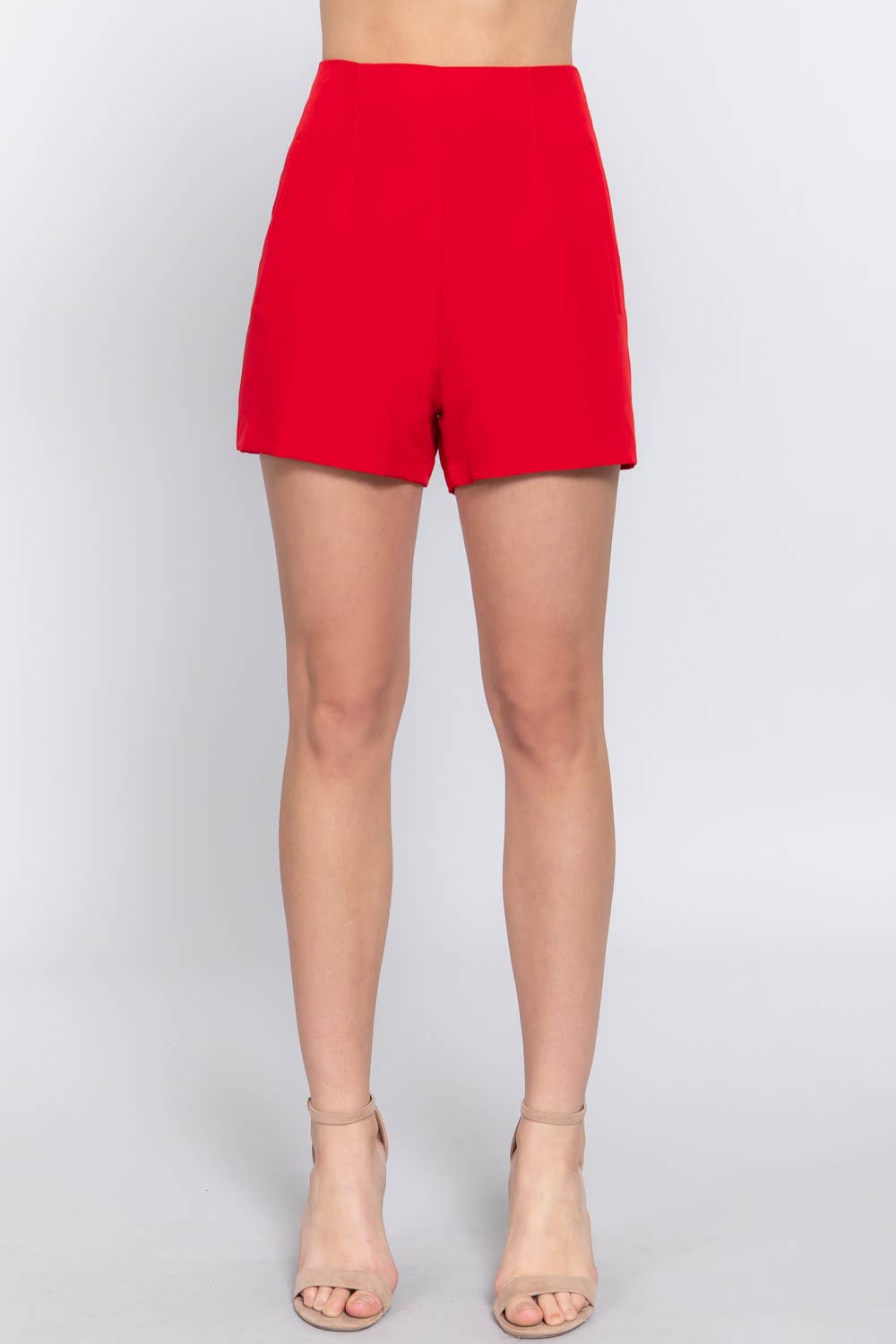 Active Basic | Active USA – wholesale Shorts – Dam – Shorts med hög midja Pinktuck17