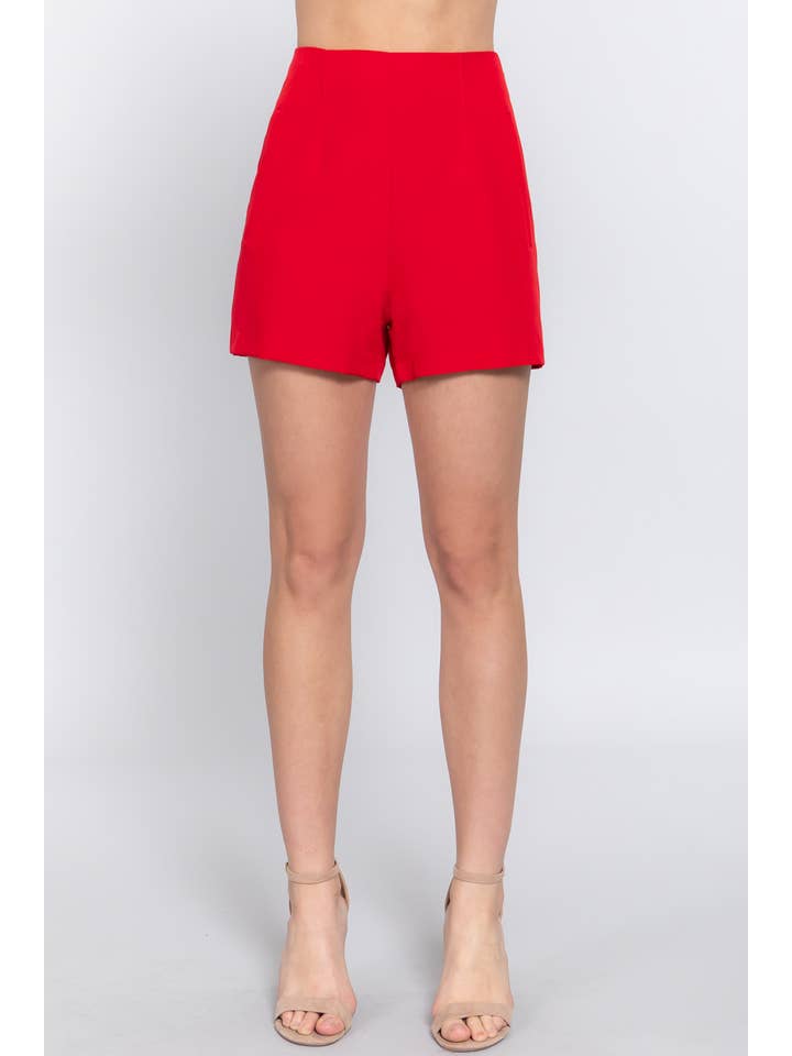 Active Basic | Active USA – wholesale Shorts – Dam – Shorts med hög midja Pinktuck17