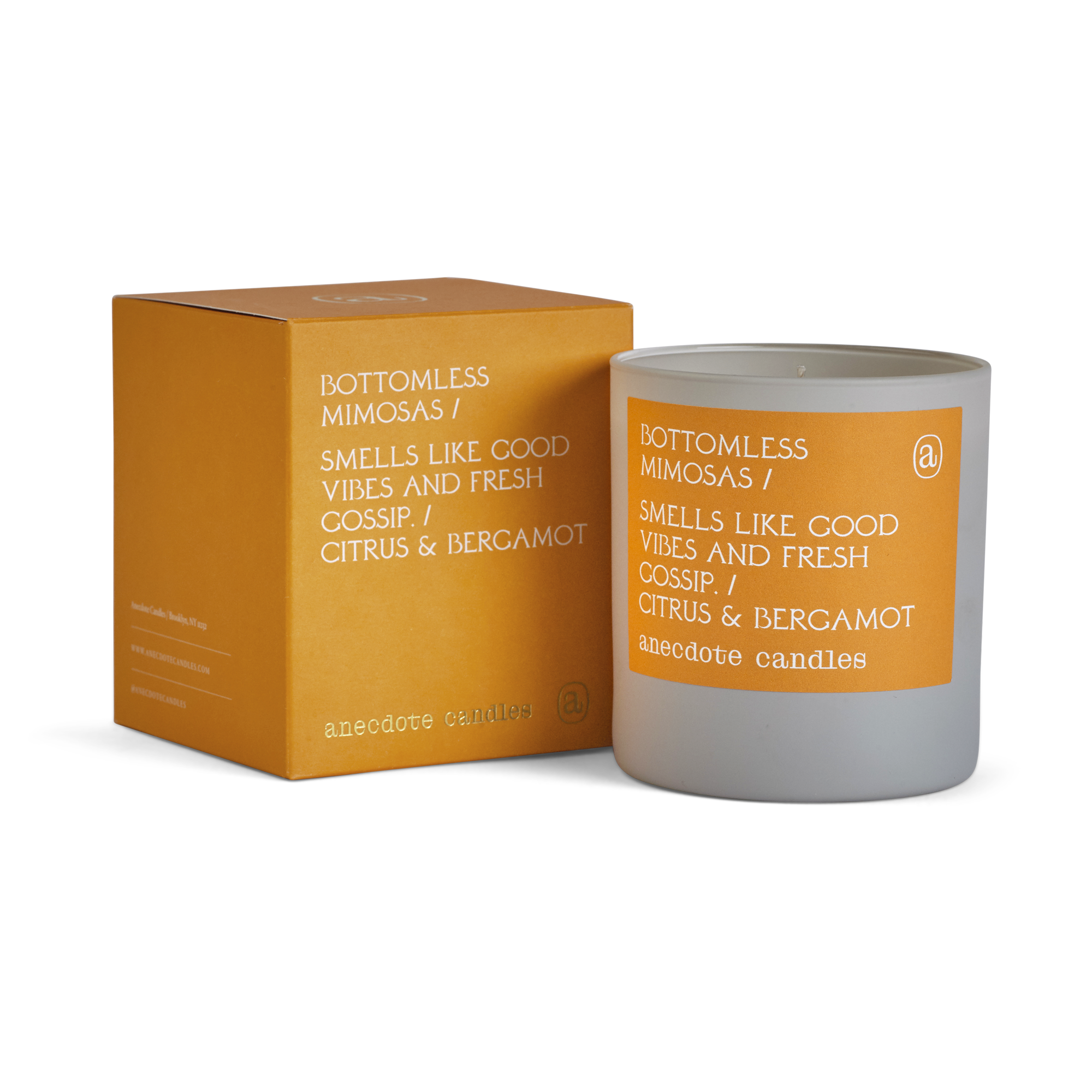 Anecdote Candles – Engroshandel Glaslys – Bottomless Mimosas (citrus og bergamot) stearinlys1