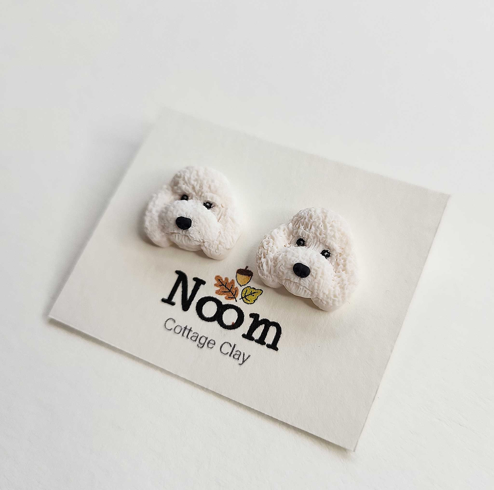 NoomCottageClay - Wholesale Stud/Post Earrings - Toy Poodle Stud Earrings | Cute Dog Jewelry5