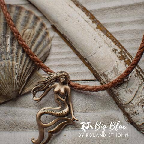 Big Blue by Roland St John – wholesale Hänge-/berlockhalsband – Sjöjungfru smycken för kvinnor brons, brons sjöjungfru halsband7