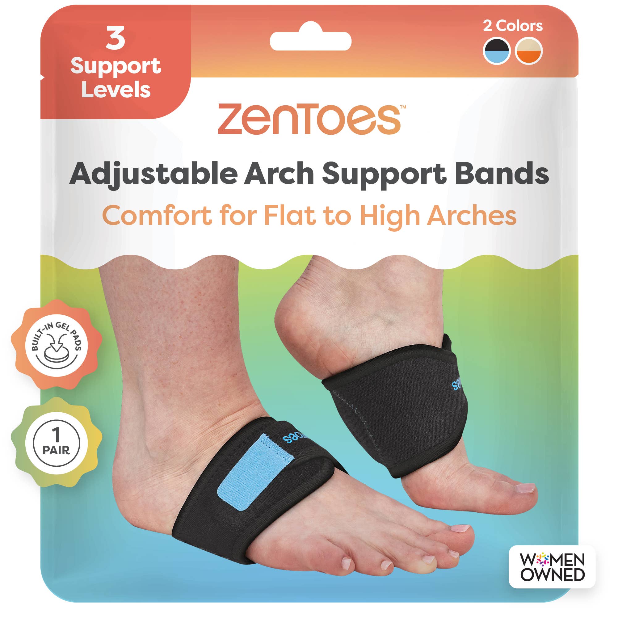 ZenToes - Vente Corsets - Bandes de soutien de la voûte plantaire ajustables7