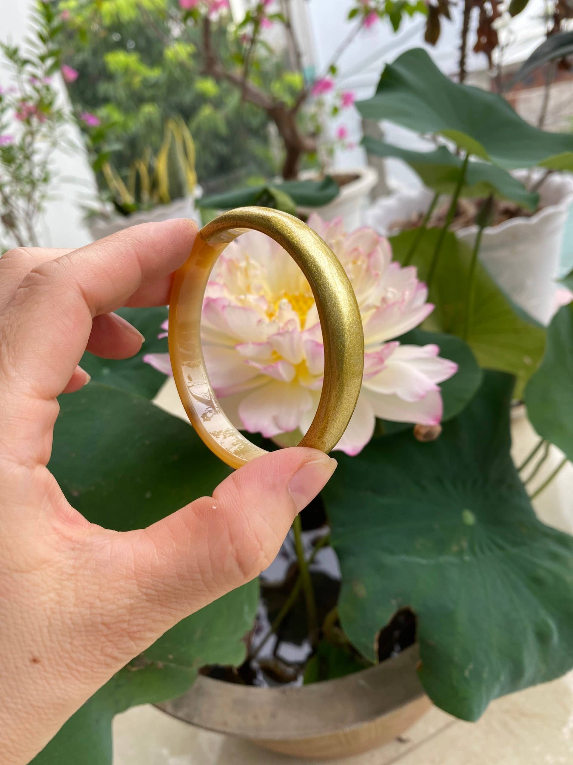 Hala Design - Wholesale Bangle Bracelet - Buffalo Horn and Gold Buffalo Horn Bangle – Horn Bracelet2