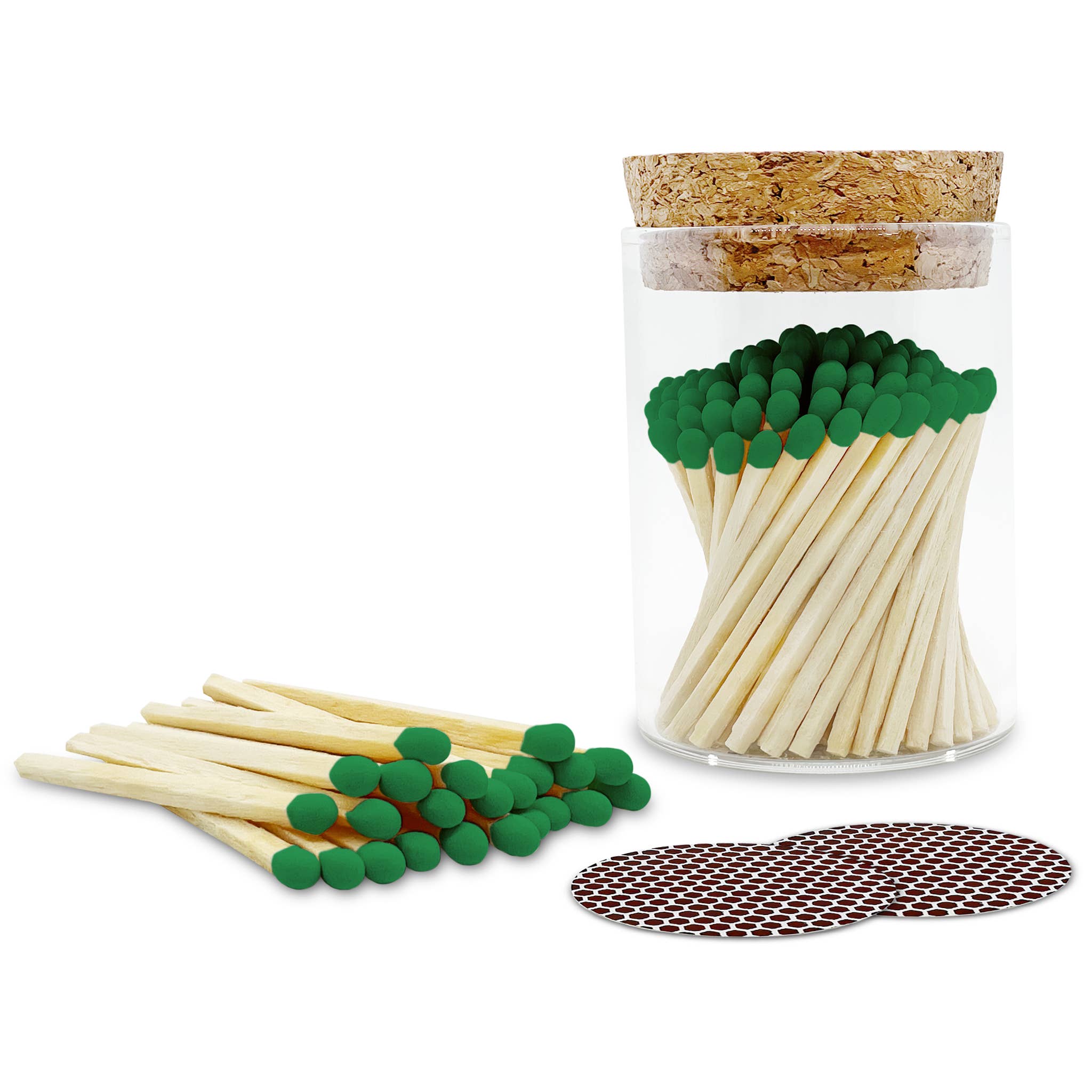 Thankful Greetings – wholesale Matches – 2" Matches in Cork Top Jar - Colors of Your Choice13