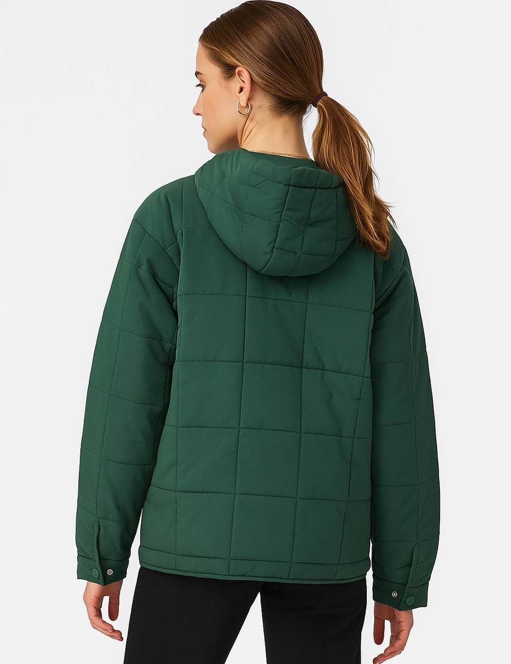 Sweetkama – wholesale Puffer jacket – Women’s – Ladies Button Pullover Hooded Padded Puff Jacket SKT47558