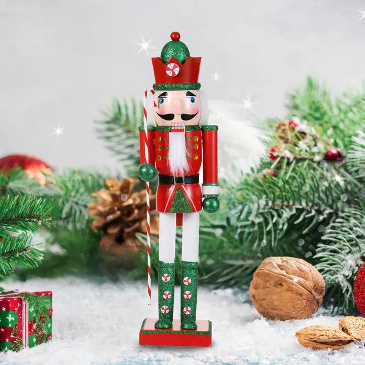 SINT - Wholesale Holiday Nutcracker - SINT 15 Inch Traditional Wooden Nutcracker for Christmas Decorations24