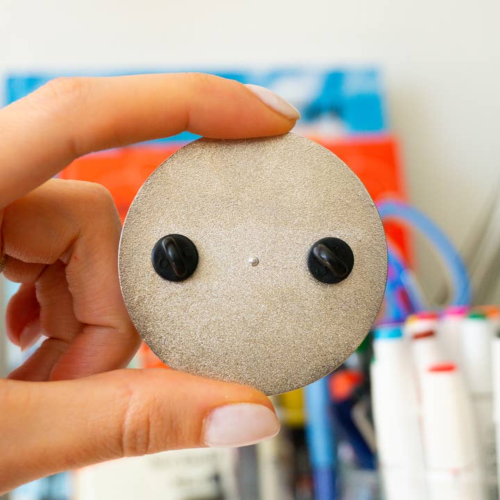 Creative Goodie - Vente Épinglettes/boutons - Théorie de la roue chromatique tournante, épingle en émail dur, Design graphique