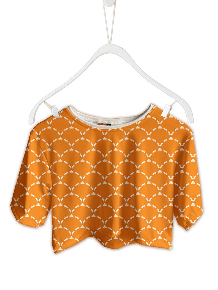 Crop Top Fishikii Halvcirkler T-Shirt for engroshandel hos Fishikii