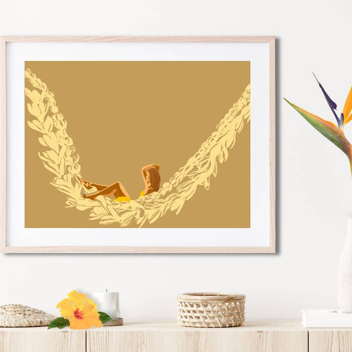 Aloha Vibes Matted Print for wholesale by Paradise Now Hawaiʻi
