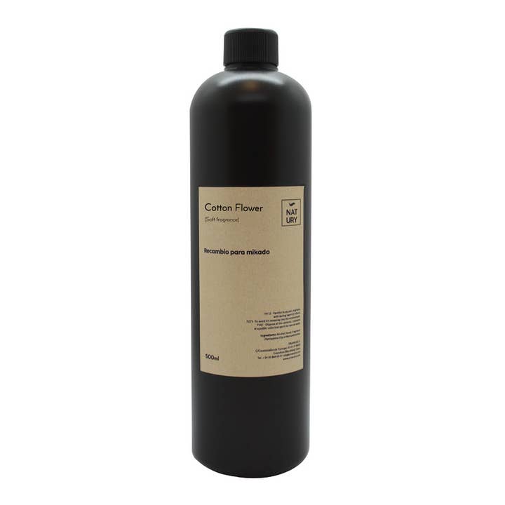 Recharge Mikado en forme de fleur de coton 500 ml pour la vente par Natury Greencare