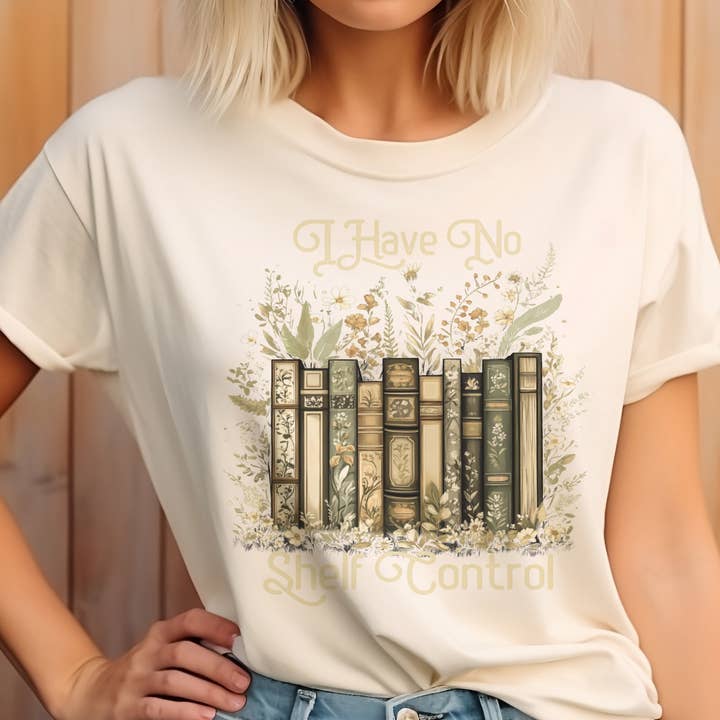 Bøger Jeg Har Ingen Hyldekontrol Læsende Lærer Grafisk T-shirt for engroshandel hos Par.tees by Party On!