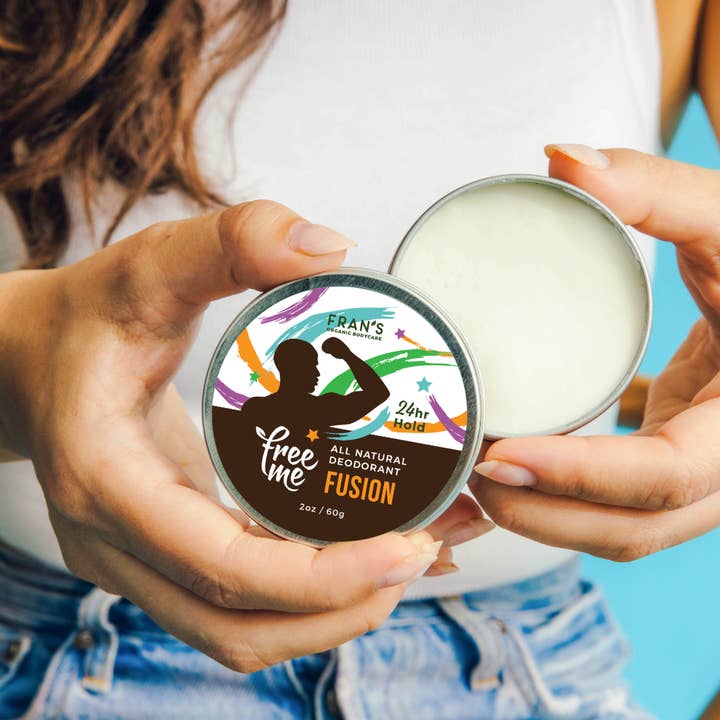 Fran's Organic Bodycare - Wholesale Deodorant - Unisex - FREEME ALL-NATURAL DEODORANT - Fusion3